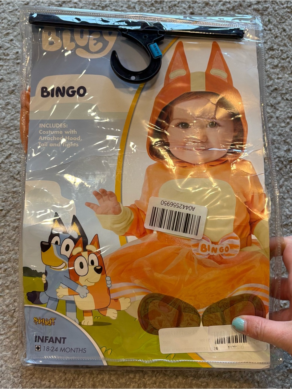 Bluey Bingo Infant Halloween Costume Dress 18-24 months Spirit NEW